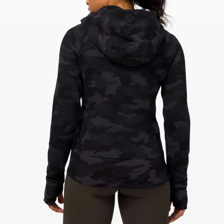 Lululemon Light Cotton Fleece Scuba Hoodie in Heritage 365 Camo Deep Coal Multi - Image 3