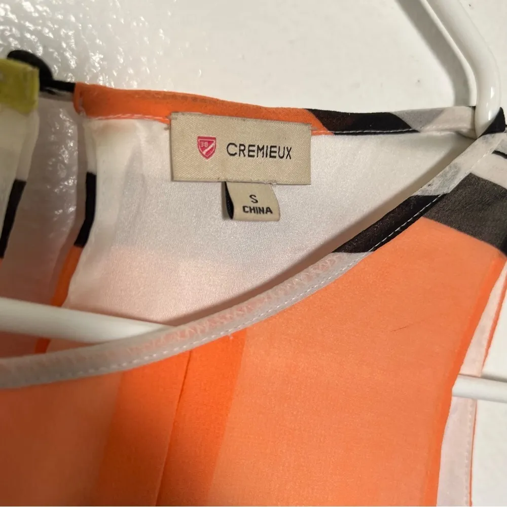 Cremieux Sleeveless Maxi Dress White Pink Stripes - Image 6