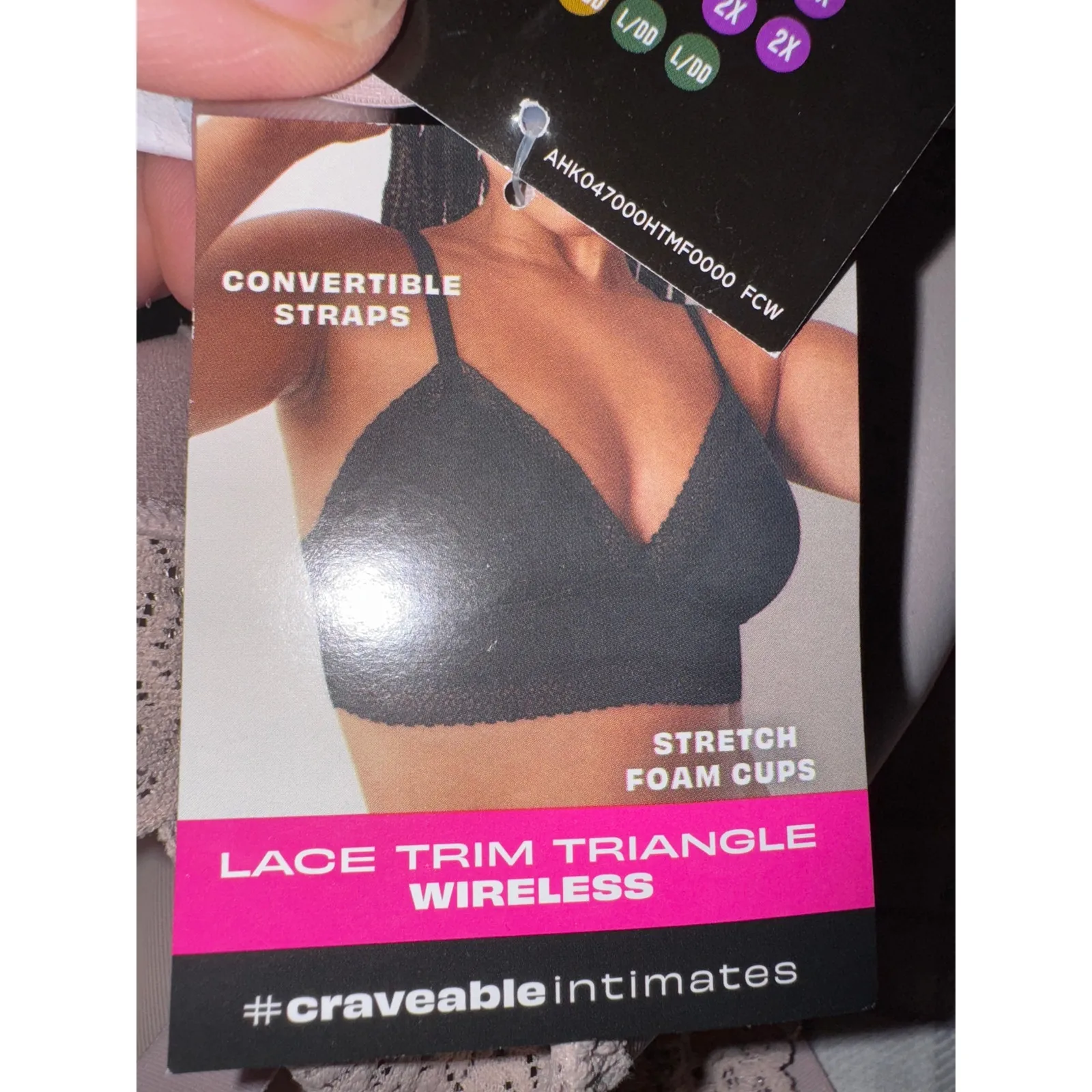 Brand New Maidenform Women's Size 2XL XXL Beige Large Trim Triangle Bra - Image 9