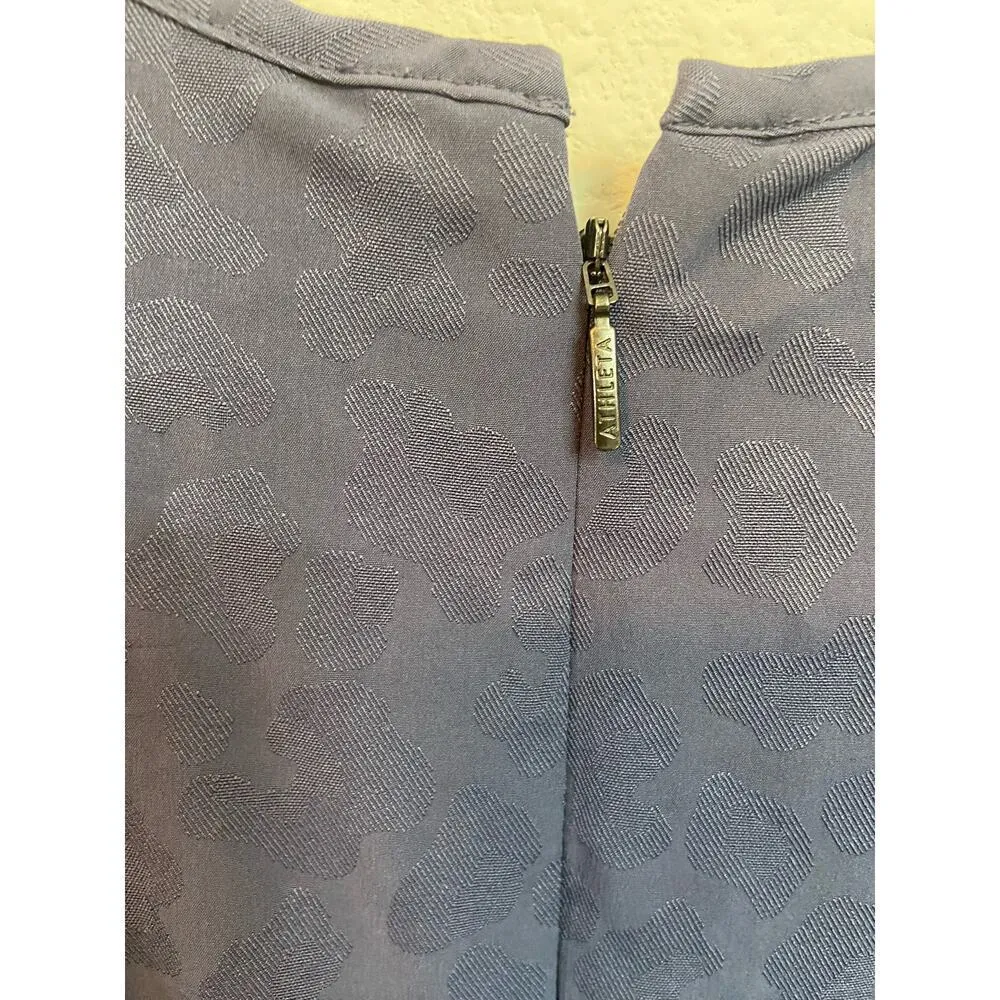 Athleta Brooklyn Textured Jumpsuit Size 4 Blue - Image 5