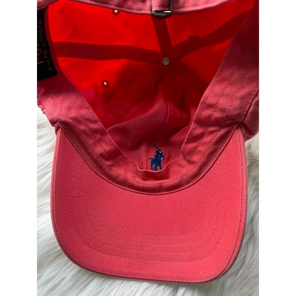 Polo Ralph Lauren Coral Pink Cap with Logo - Image 8