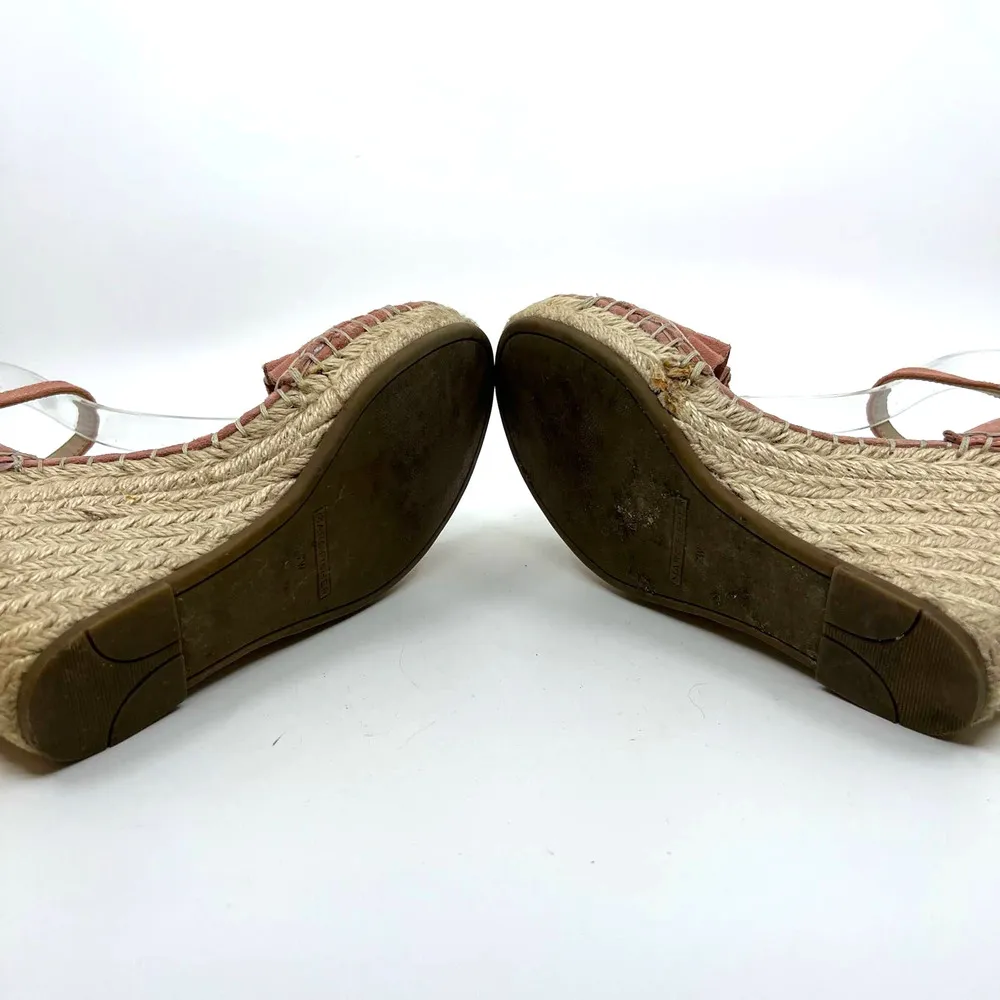 Marc Fisher Kadria Ruched Suede Espadrille Wedges Women's 7 US - Image 8