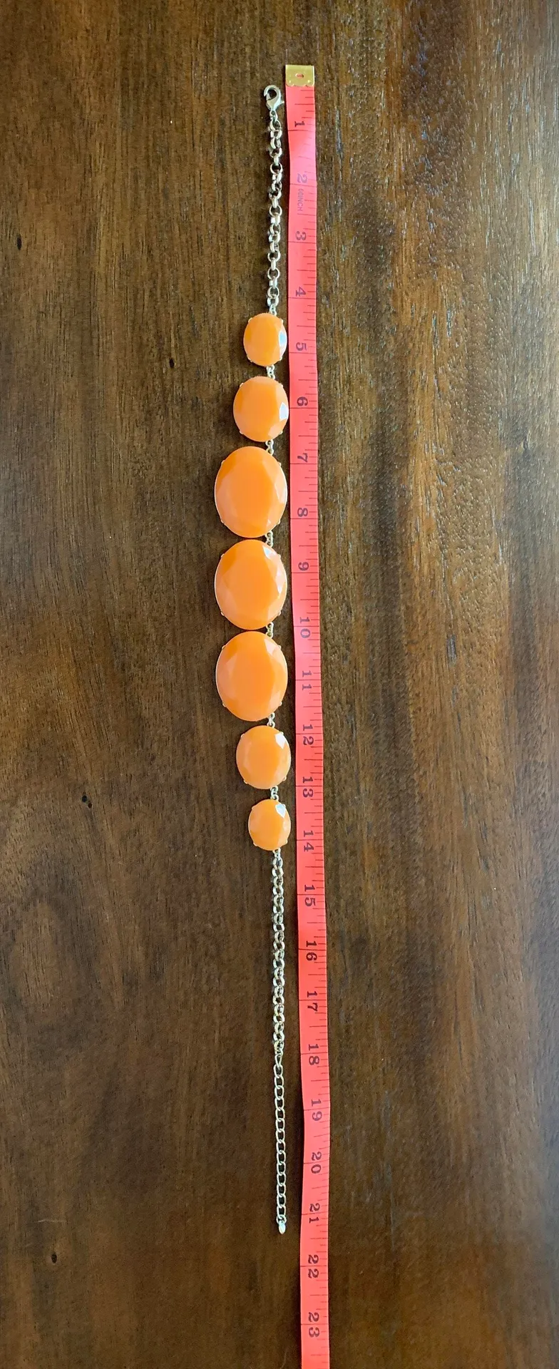 Orange Bubble Statement Necklace - Image 2