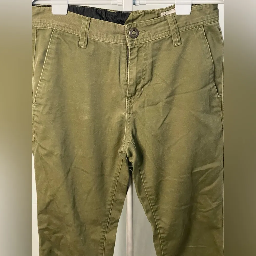 Volcom Olive Green straight leg‎ Pants size 29 - Image 2