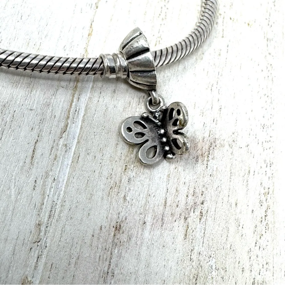 PANDORA 3 charm “whimsical” themed sterling silver bracelet - Image 8