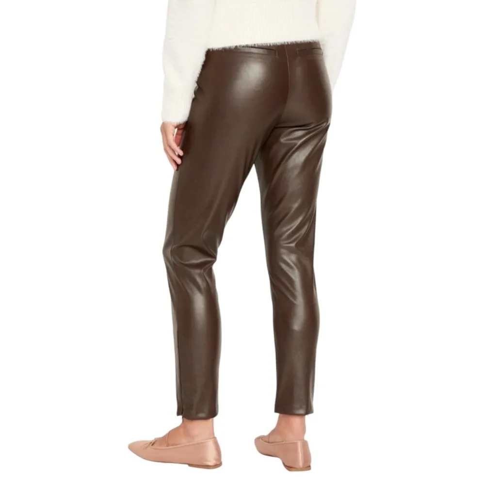 OLD NAVY Extra High-Waisted Faux -Leather Vegan Pants - Image 2