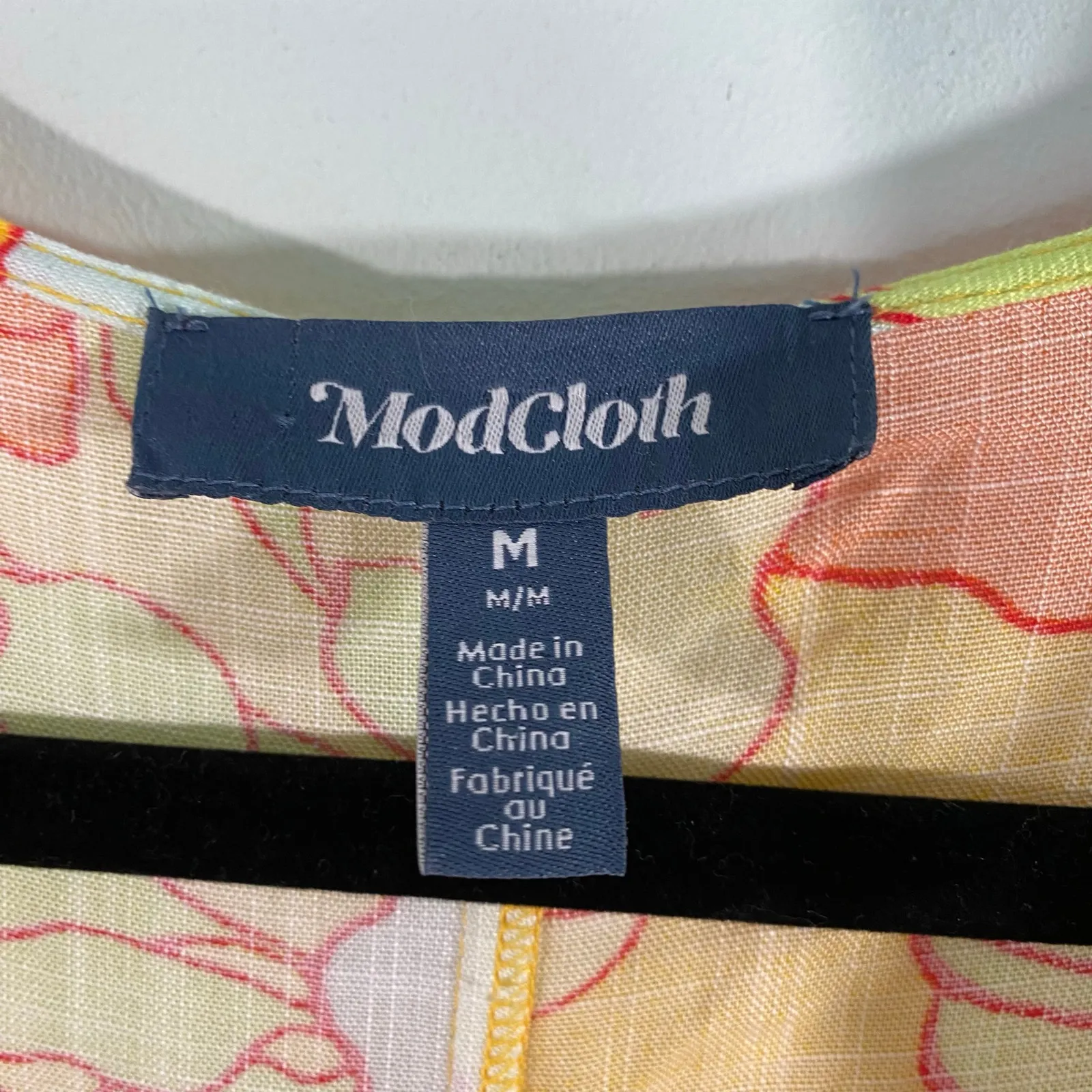 Modcloth Women Orange & Yellow Floral Spring It On Me Maxi Wrap Dress Size M - Image 5