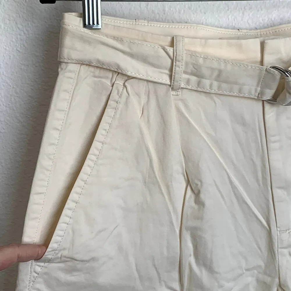 NEW Everlane The Pleated Wide-Leg Chino in Bone White Belted - Image 6