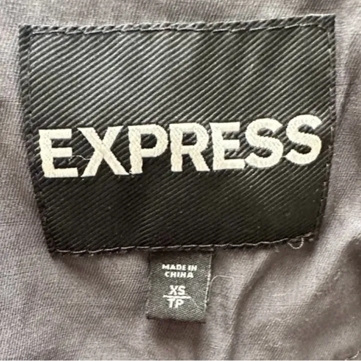 Express Women's Charcoal Utility Jacket - Image 4