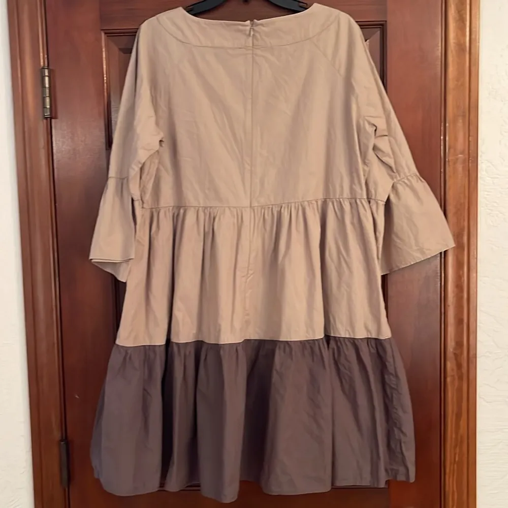 French Connection Elegant Two-Tone Women's Dress size 8 - Image 6