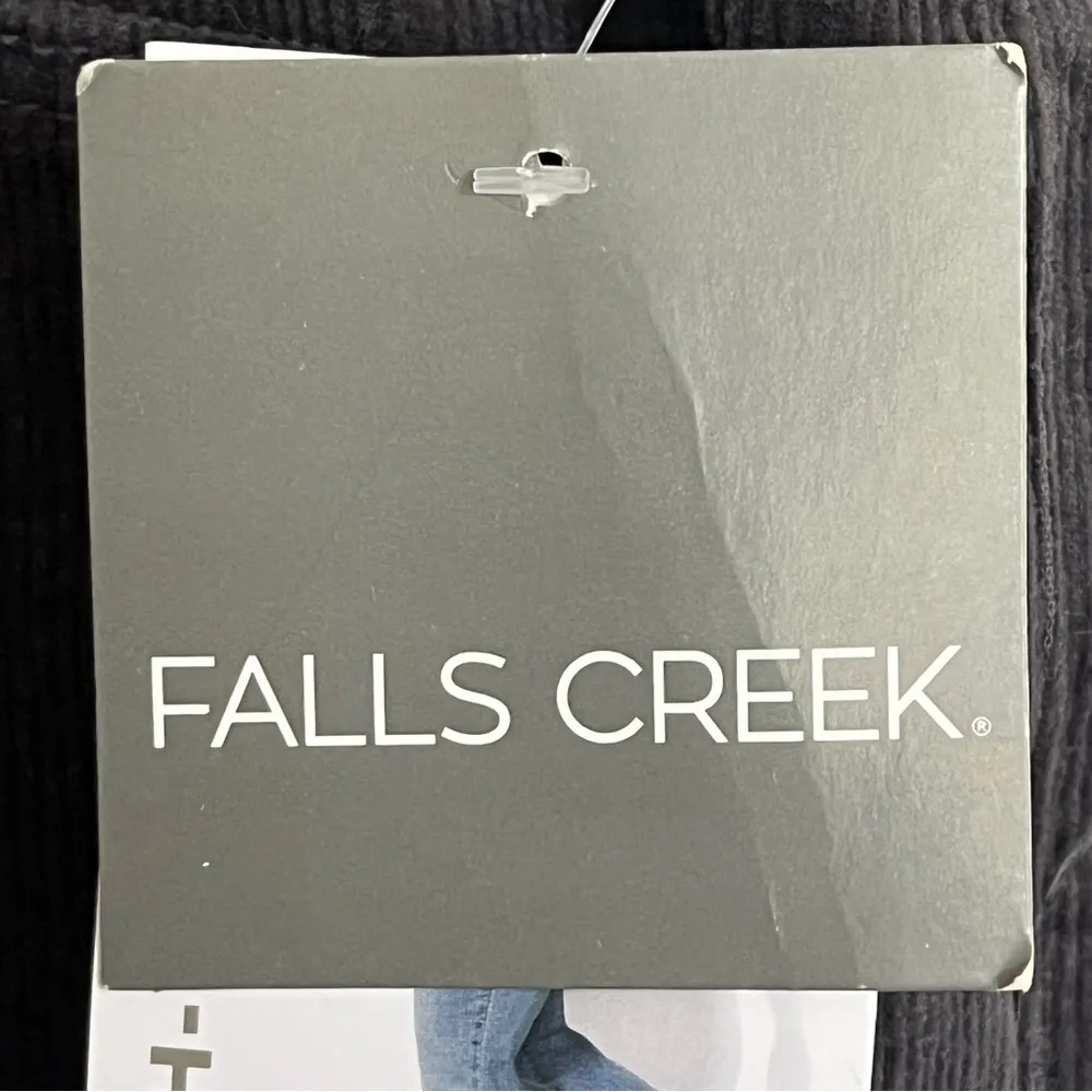 NWT Women’s Falls Creek‎ High Rise Flare Corduroy Pants Size 14 Black - Image 2