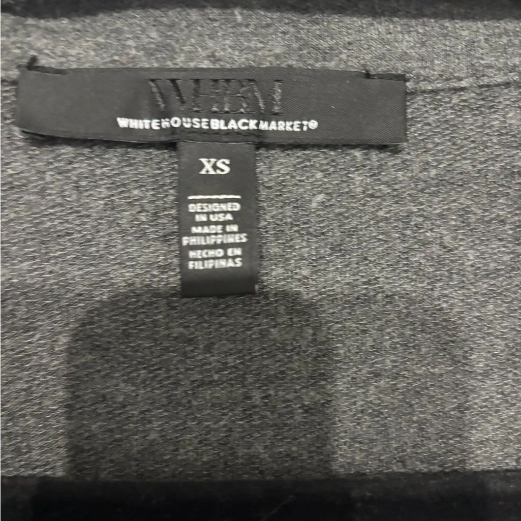 White House Black Market Charcoal Shirt - Image 2