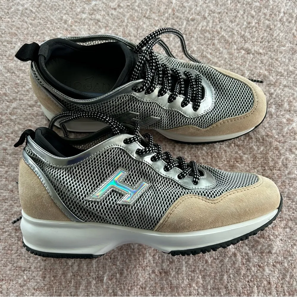 Hogan Made in Italy Shoes Silver Size 5.5 - Image 7