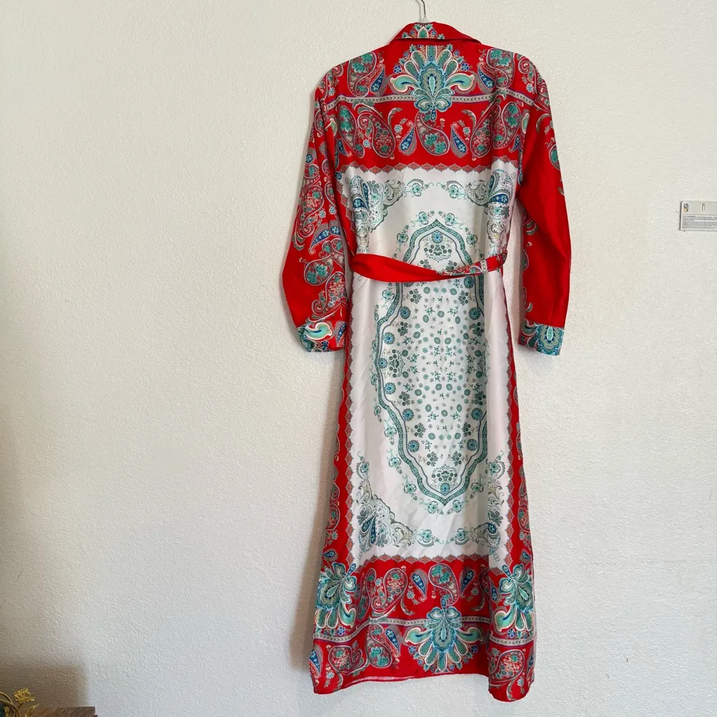 zara printed shirt dress - Image 12