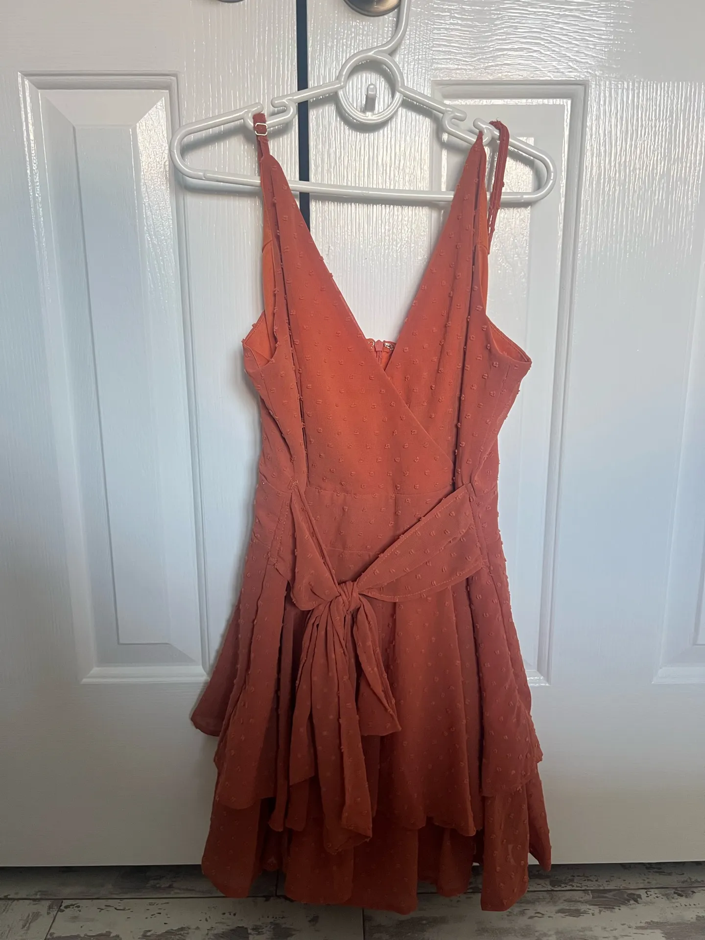 Entro Orange Tie Waist Romper - Image 2