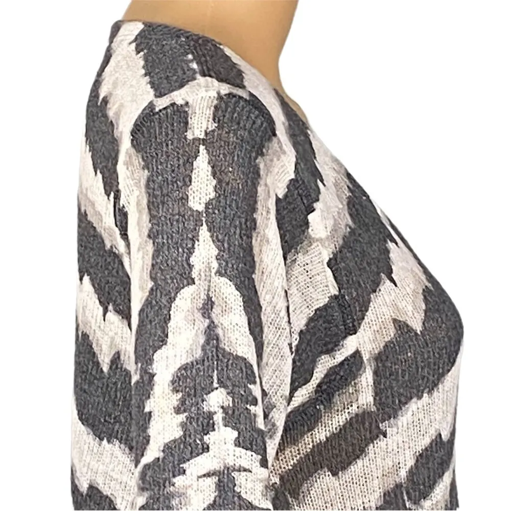 NALLY & MILLIE grey/taupe/cream, abstract striped, high - Image 4