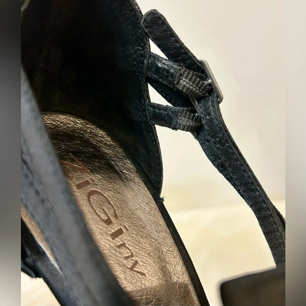 ZiGiny Darling Black Satin Ruffle T - Image 9