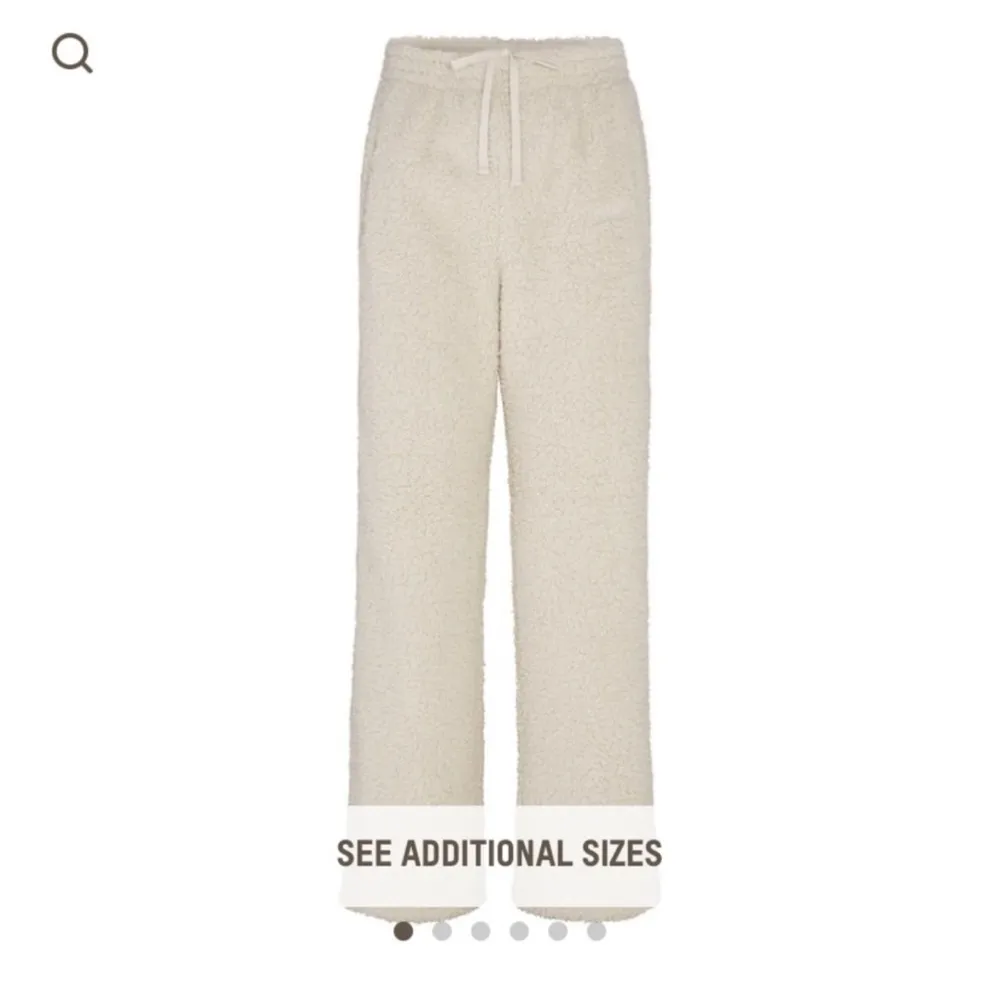 Skims Teddy Track Pants in Bone Sherpa Size XL NWT - Image 8