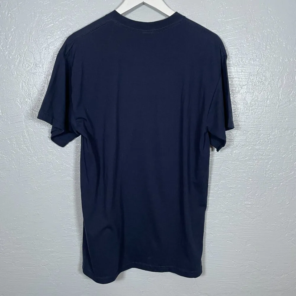 Looney Tunes Women L Navy Blue American Chick Tweety Bird Shirt Glitter Y2K Size L - Image 6