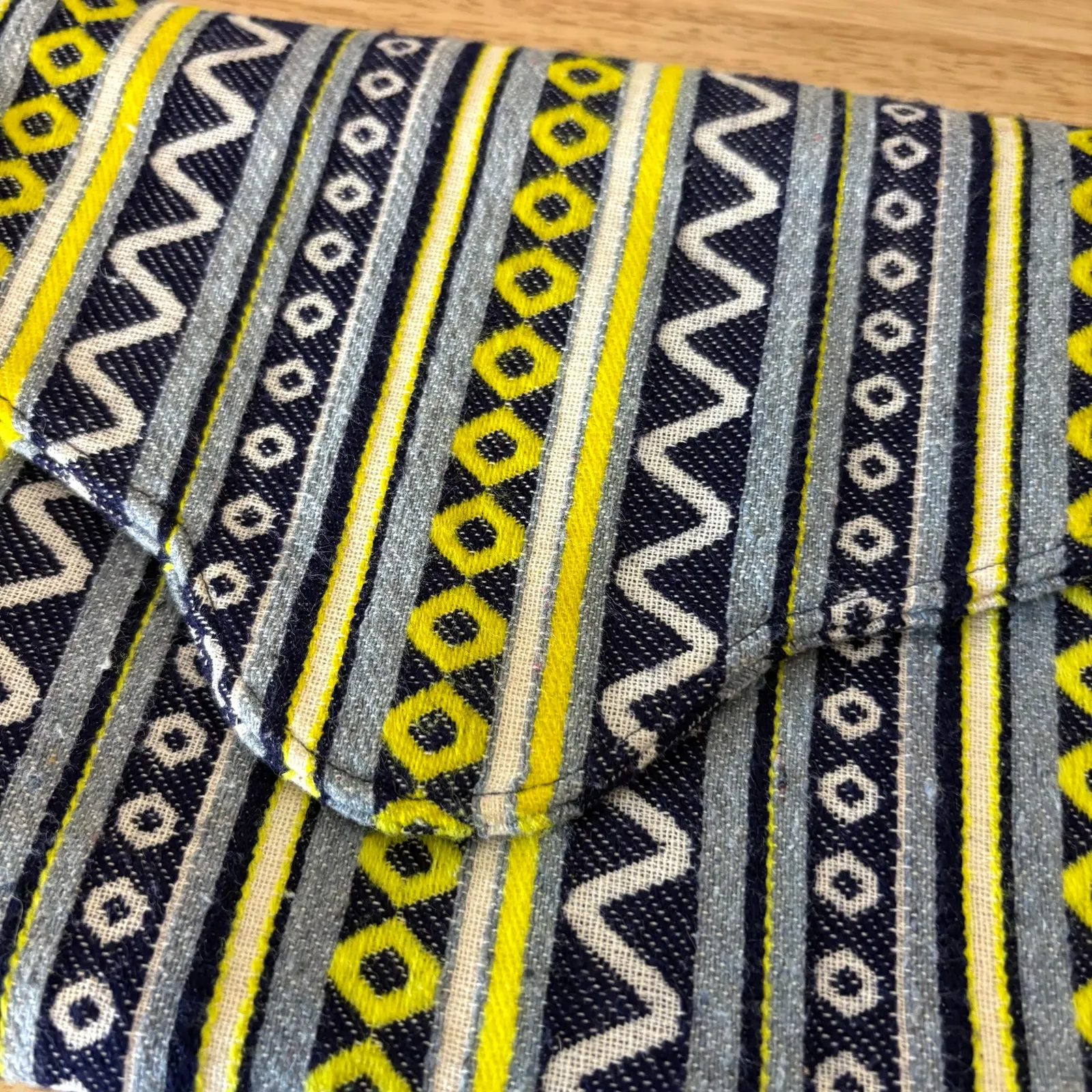 Mud Pie‎ Blue And Green Clutch - Image 3