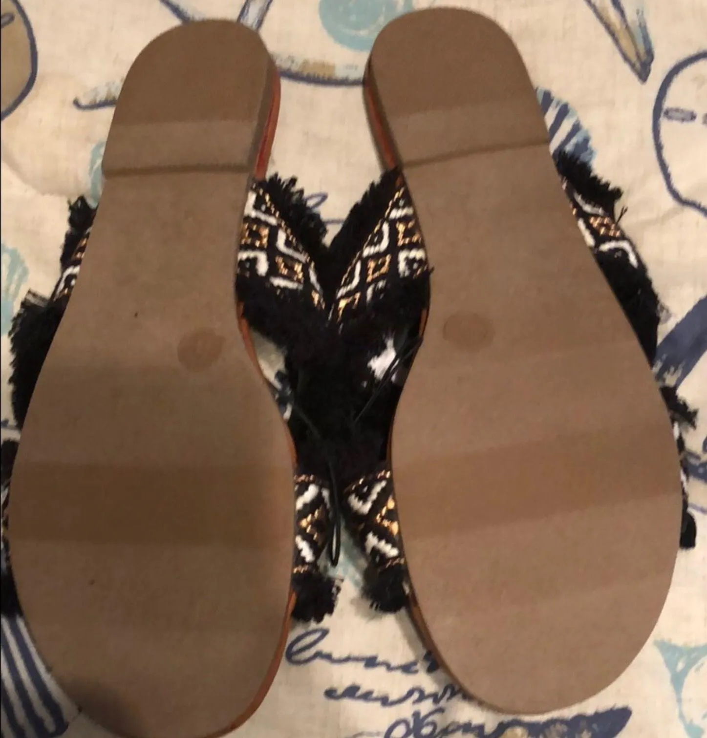 Black Fabric Sandals NEW size 8❕ - Image 2