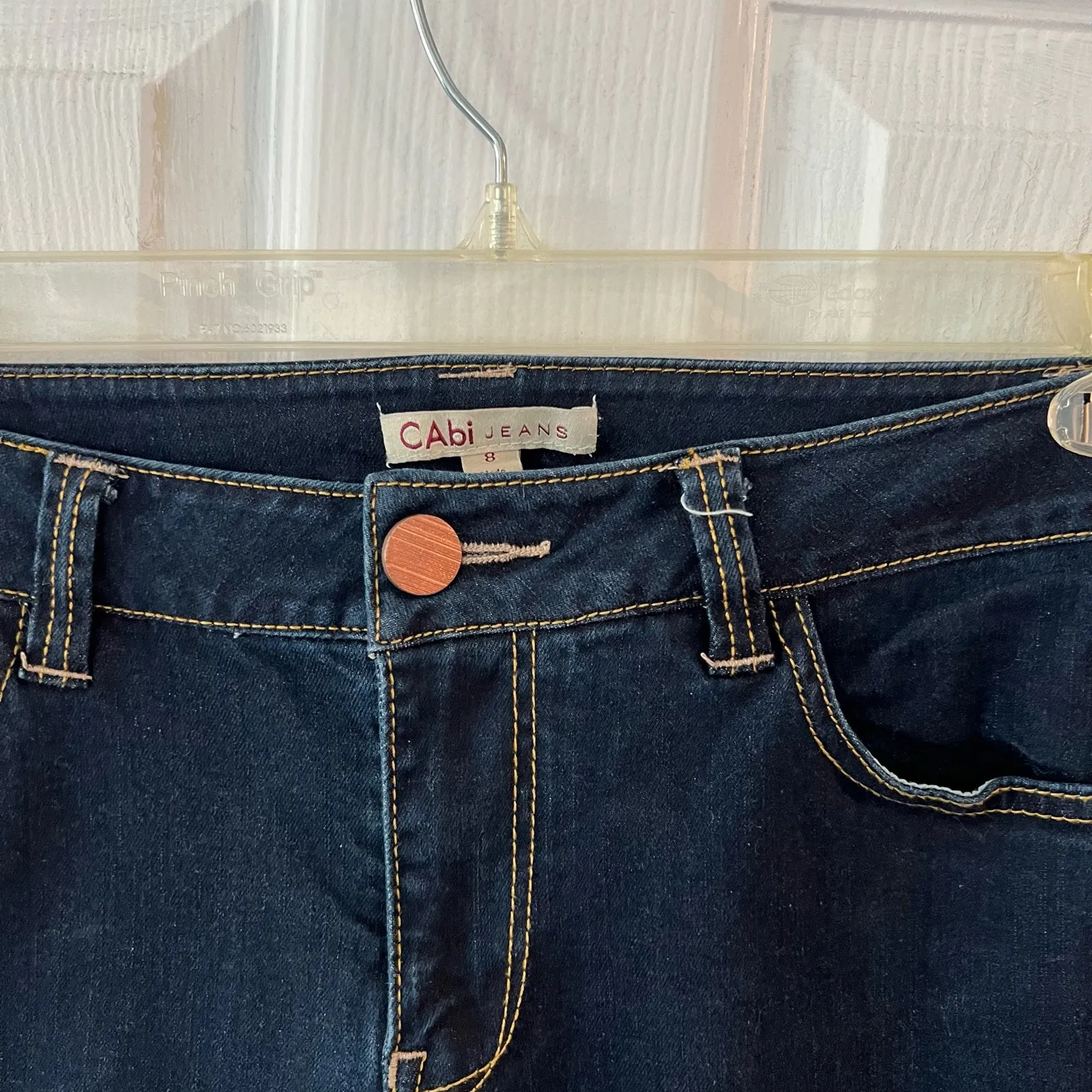 CAbi Ankle Jeans women’s Sz 8 Dark Wash Denim
Blue Casual Stretch Athleisure - Image 3