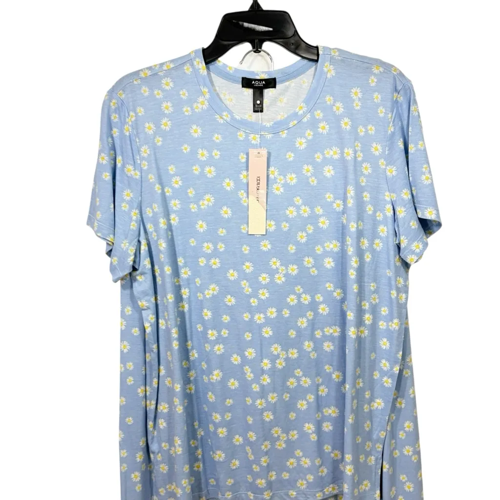 AQUA Bloomingdales NWT lounge pj pajama pants + top set L - Image 3