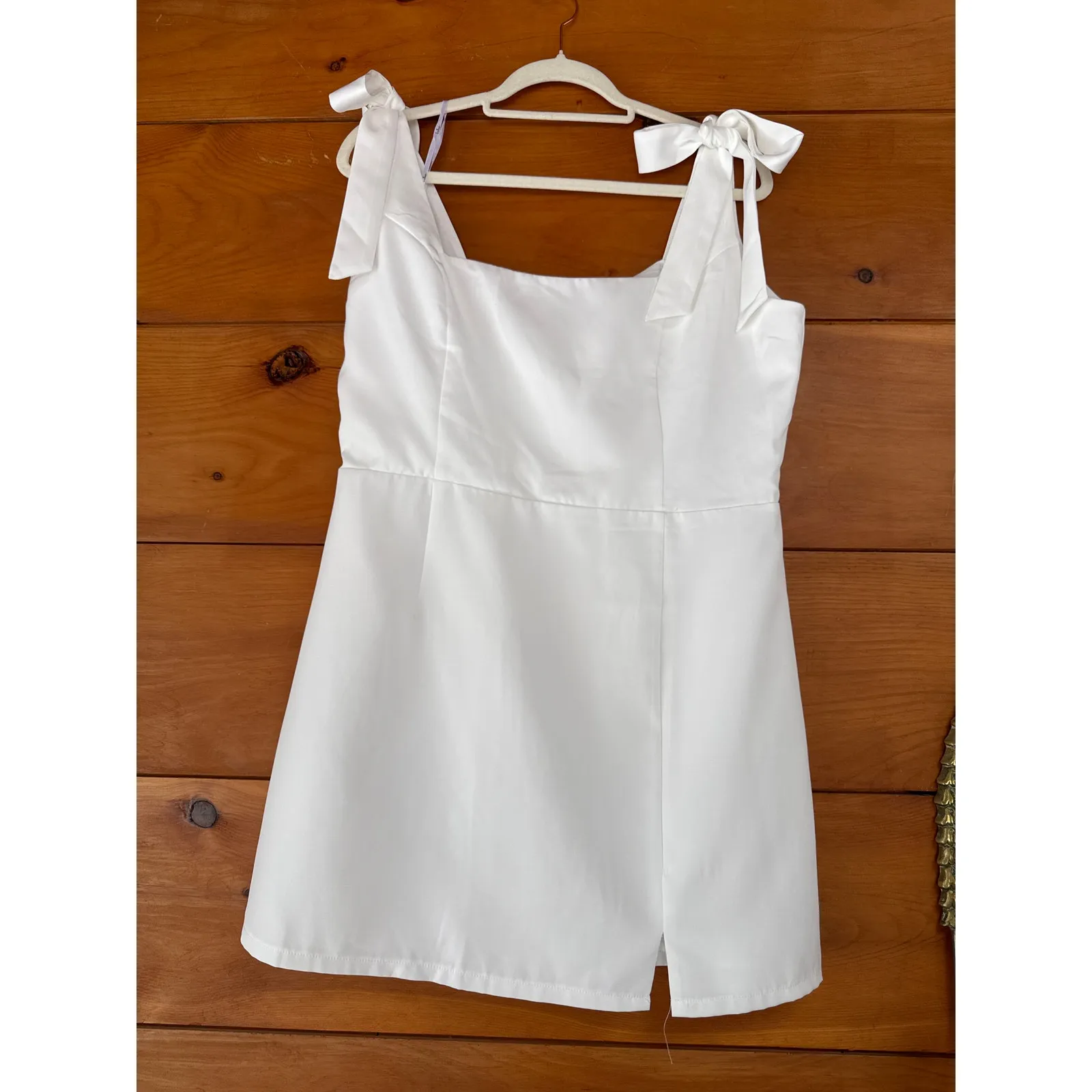 NWT Lulus Your Sweetie White Tie-Strap Mini Dress Party Cocktail Classy Size S - Image 3