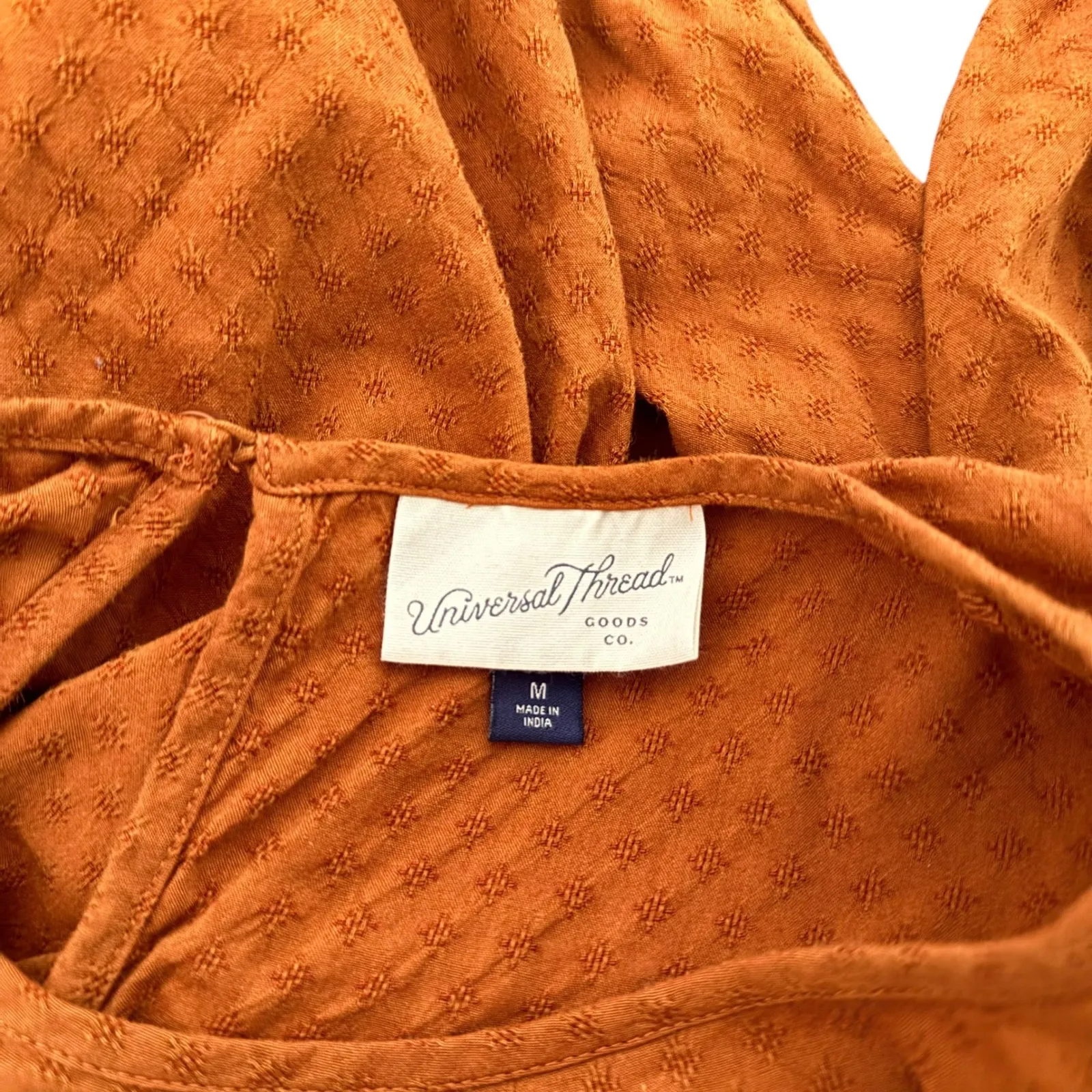 Universal Thread Dress Womens M Eyelet Ruffle Cottagecore‎ BOHO Tiered - Image 5