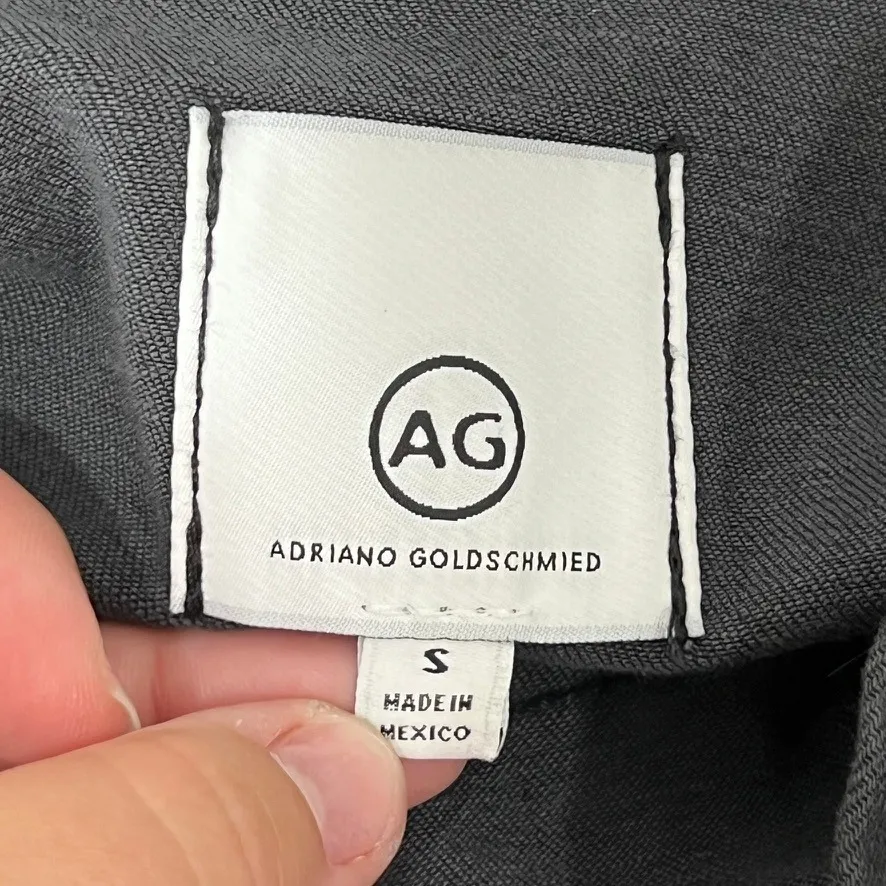 Adriano Goldschmied Womens Denim Jacket Small Black Cotton‎ Button Stretch - Image 3