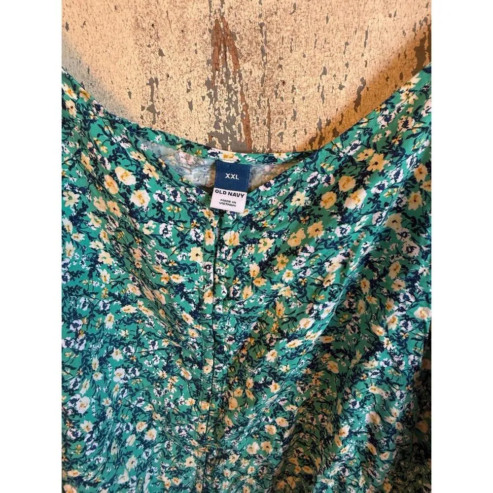 NWT Old Navy Floral Button-Down Cami Top size 2X XXL - Image 3
