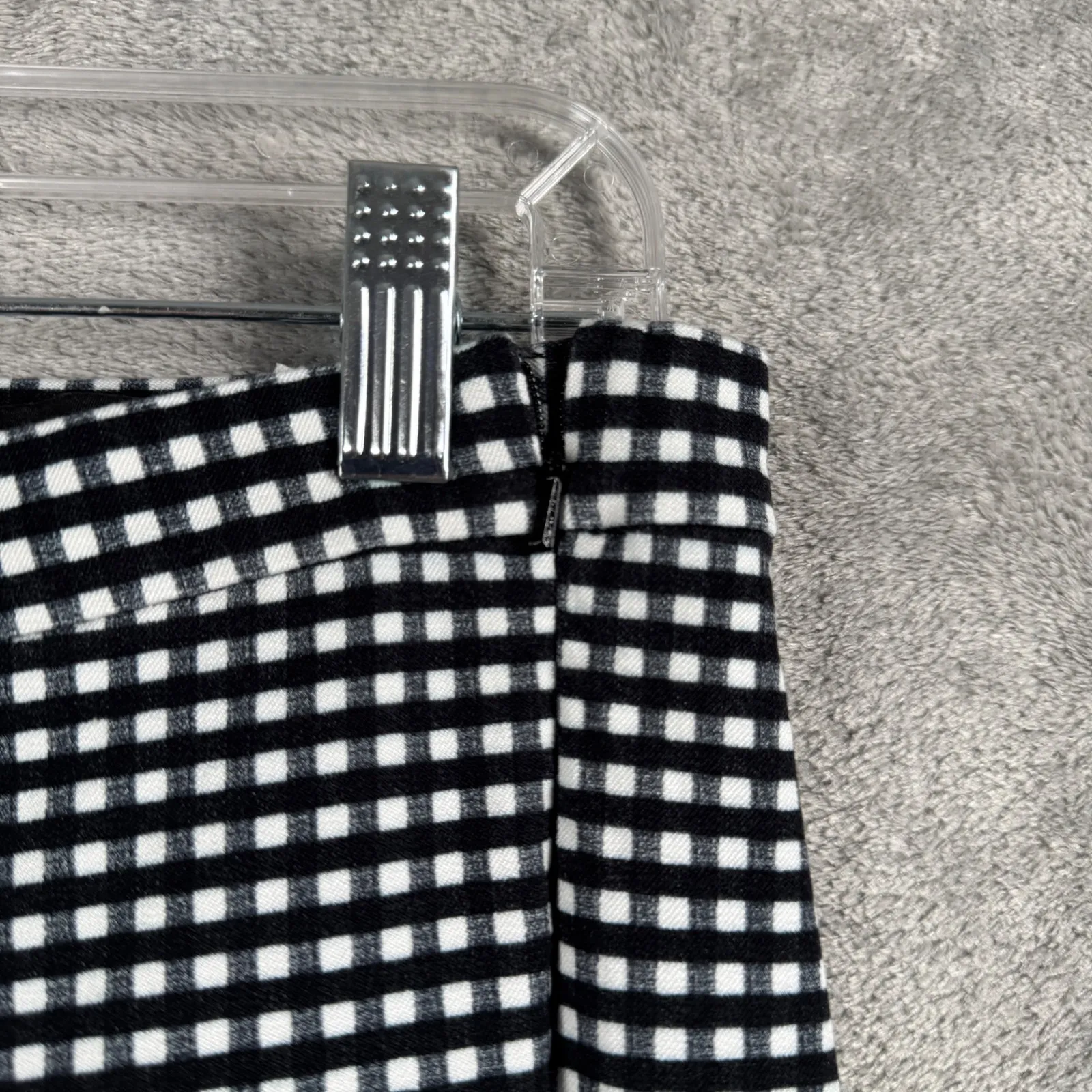 Banana Republic‎ Gingham Check Pants Black White Slim Ankle Trousers Womens 10 - Image 6