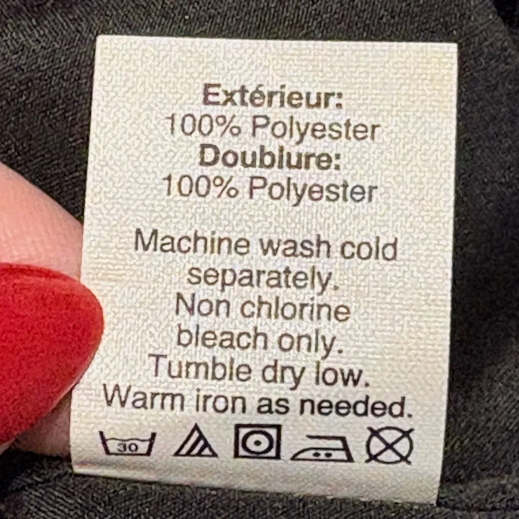 J. Crew Black Floral Long Sleeve Dress w/elastic waist & cross over bottom sz 6 - Image 7