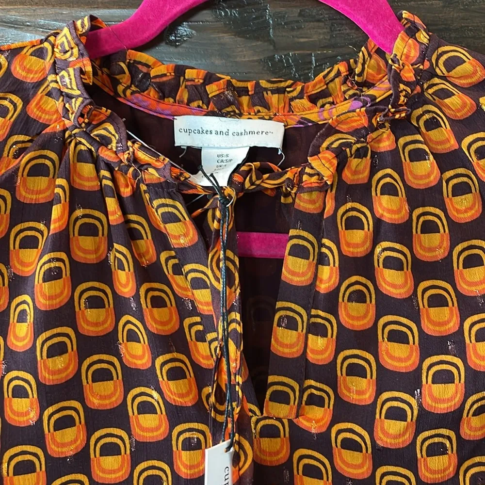 Cupcakes and Cashmere Anthropologie Blouse NWT - Image 2