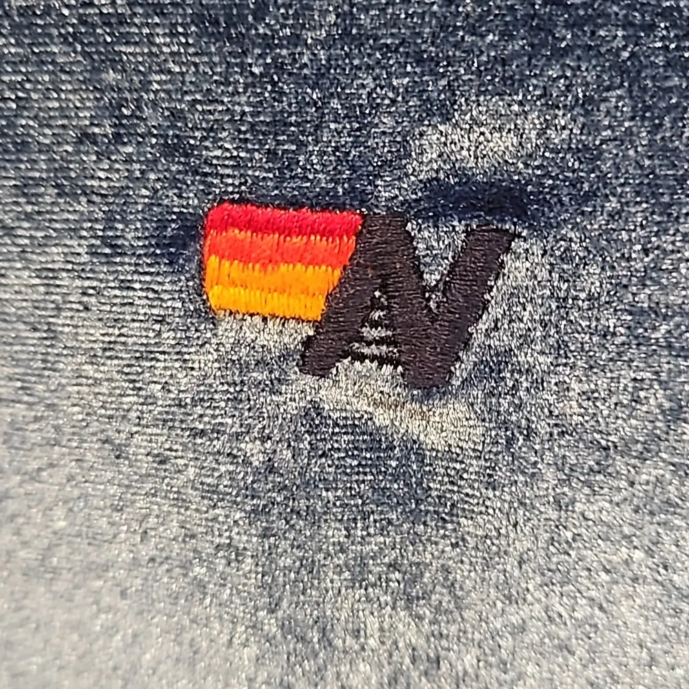 đź’•AVIATOR NATIONđź’• Classic Velvet Relaxed Sweatshirt ~ Vintage Blue XS - Image 9