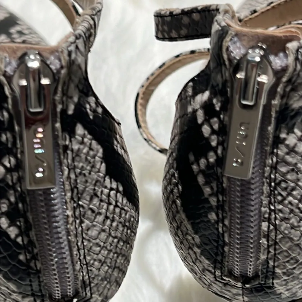 UNISA Women’s Snake Print Black Cream Pointed Toe Stiletto High Heels Sz 9. B66 - Image 10