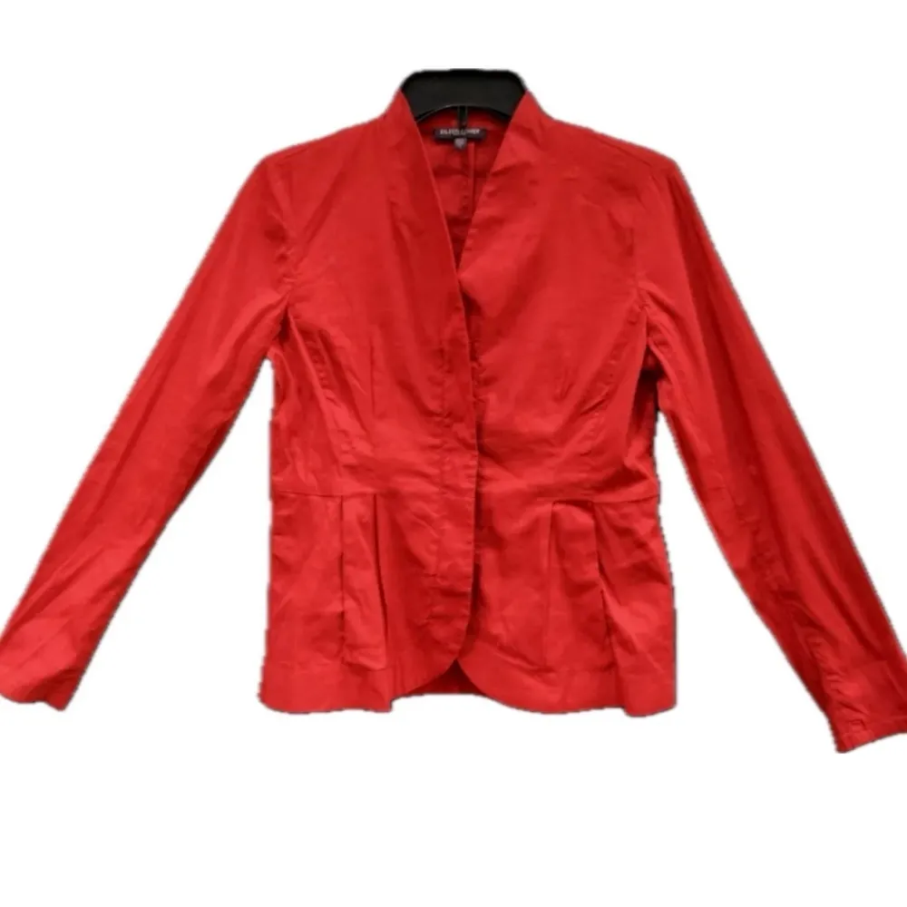 Eileen Fisher Italian Linen Blend Peplum Jacket | XS - Image 4