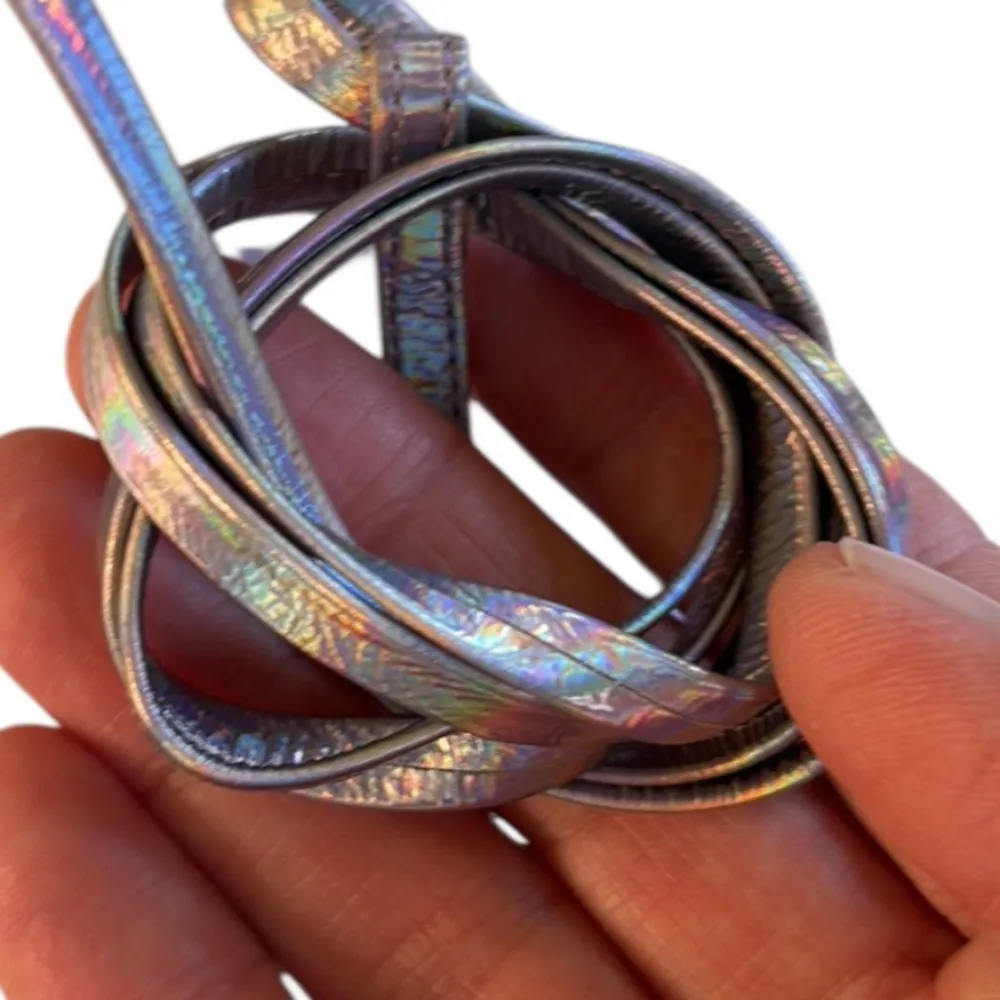 NWOT Revolve Song of Style Leather Penelope Heels Purple Size 8 Retail $188.00 - Image 8