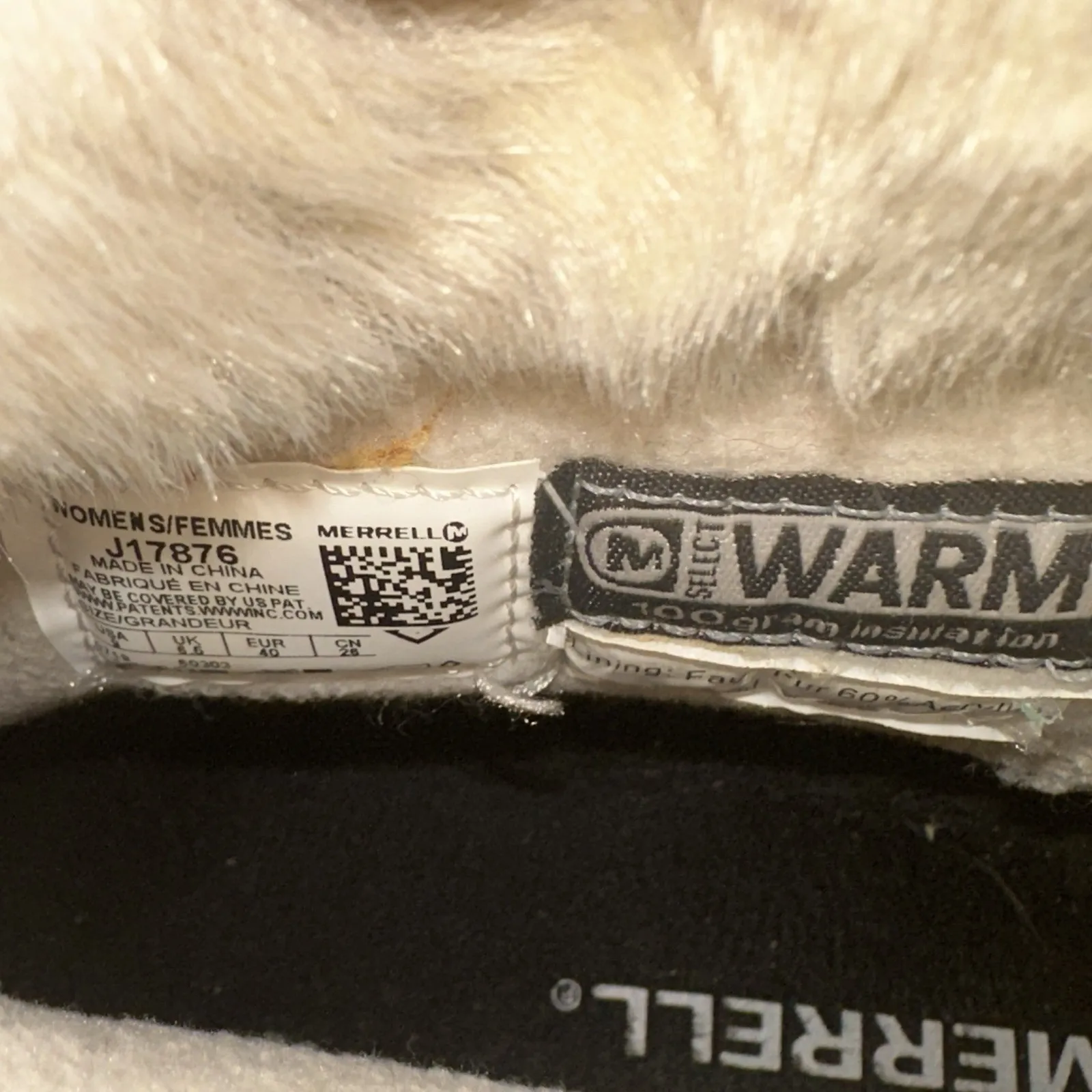 Merrell Womens 9 Haven Bluff Polar Waterproof Winter Boots Taupe Brown Faux Fur - Image 11