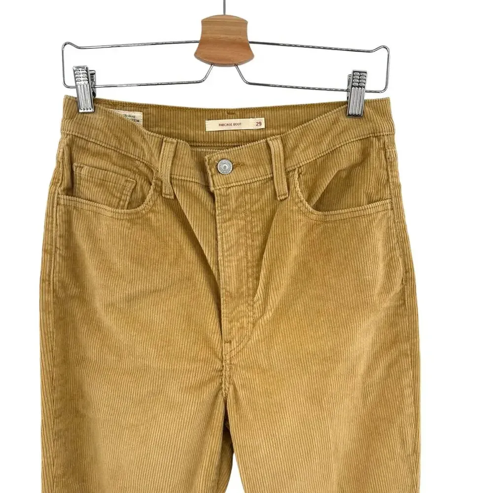 Levi's Ribcage Bootcut Corduroy Pants Camel Tan Beige  Size 29‎ - Image 5