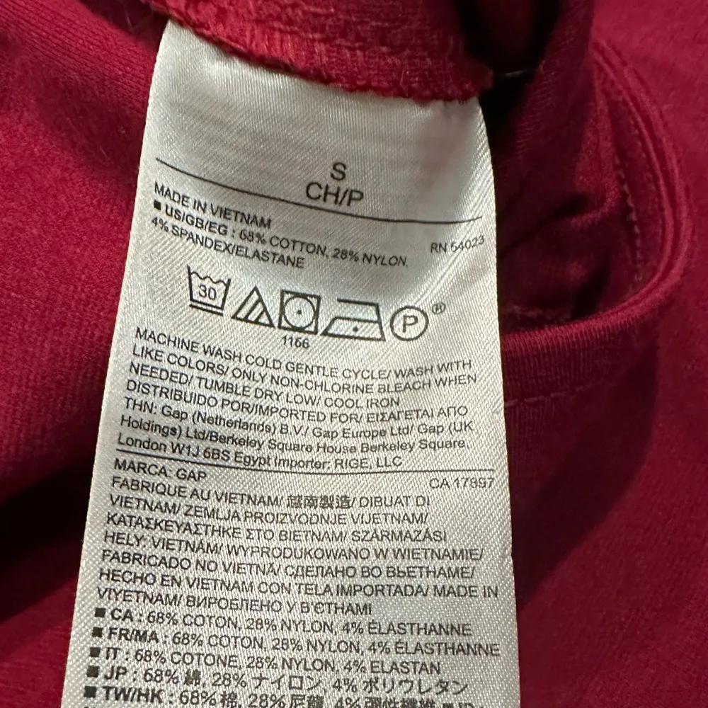 Gap Skate Skirt S Small Dark Red Swing Women Holidays Preppy Stretch Academia - Image 7