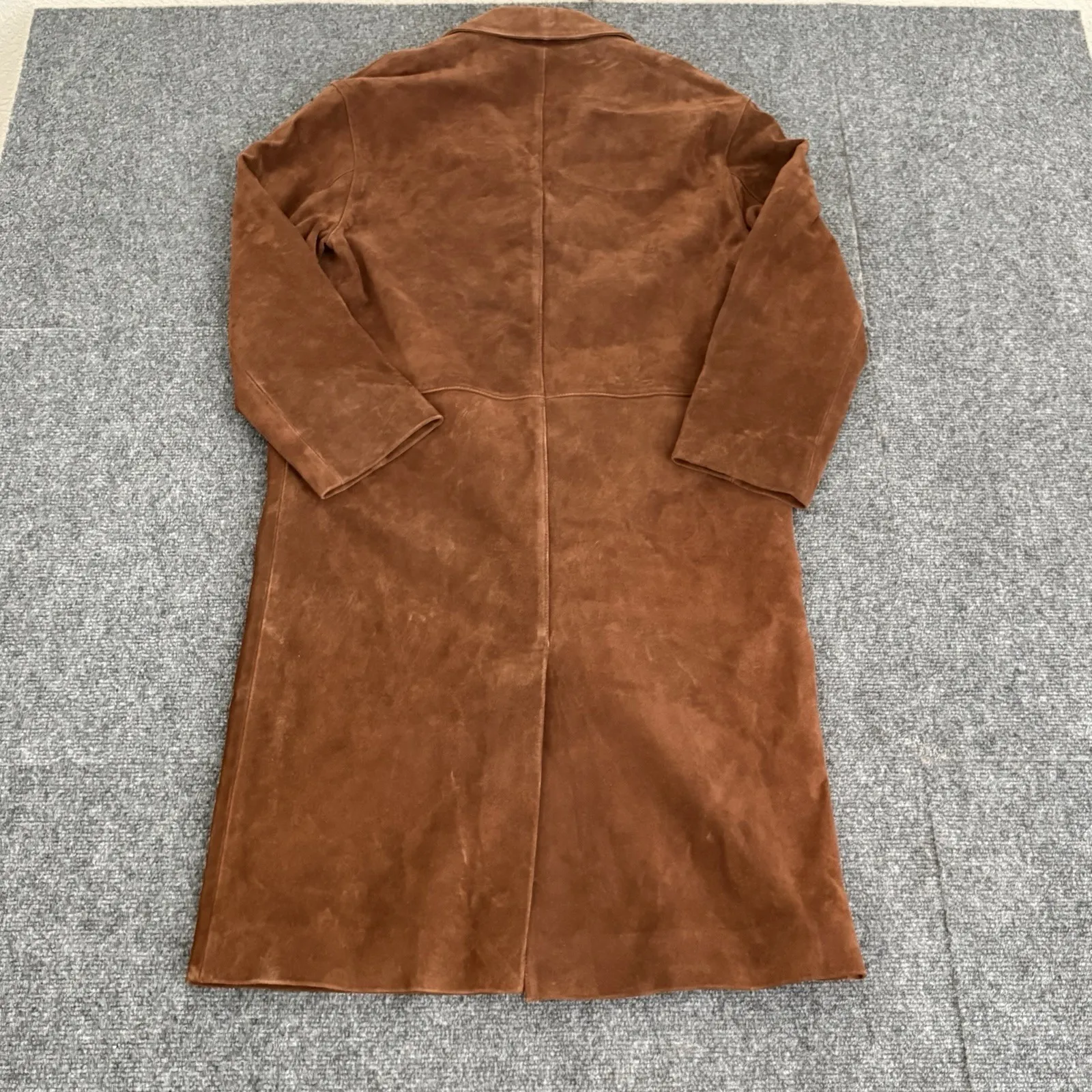 Madewell Single Breasted Brown Calf Suede Trench Coat Size XXS $698 NW766 NEW - Image 3