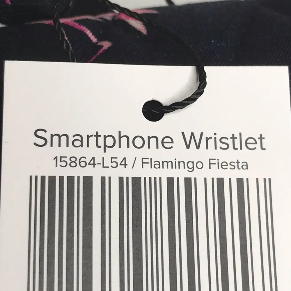 Vera Bradley Flamingo Fiesta Smartphone Wristlet Navy Pink - Image 6