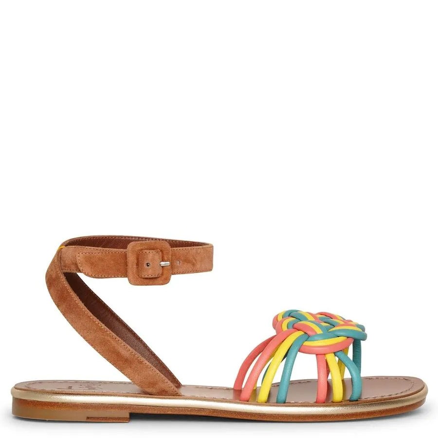 Christian Louboutin Ella Rainbow Braided Sandals - Image 2