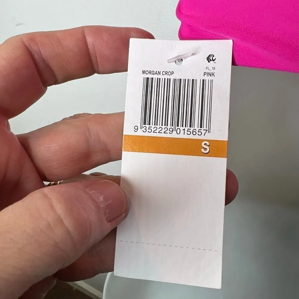 Charlie Holiday Morgan Tie Strap Pink Bikini Swim Top Size S - Image 4