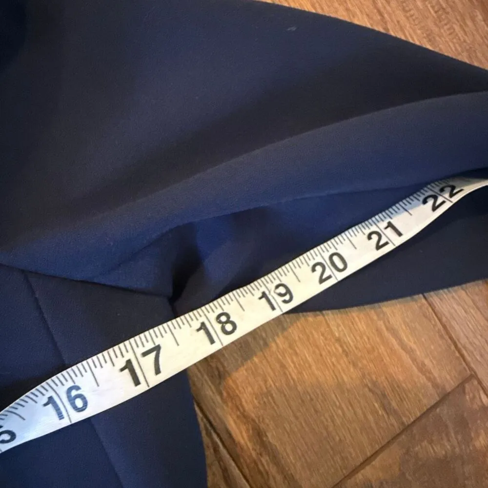 J.Crew navy longline button front collared blazer side 2 Blue - Image 7