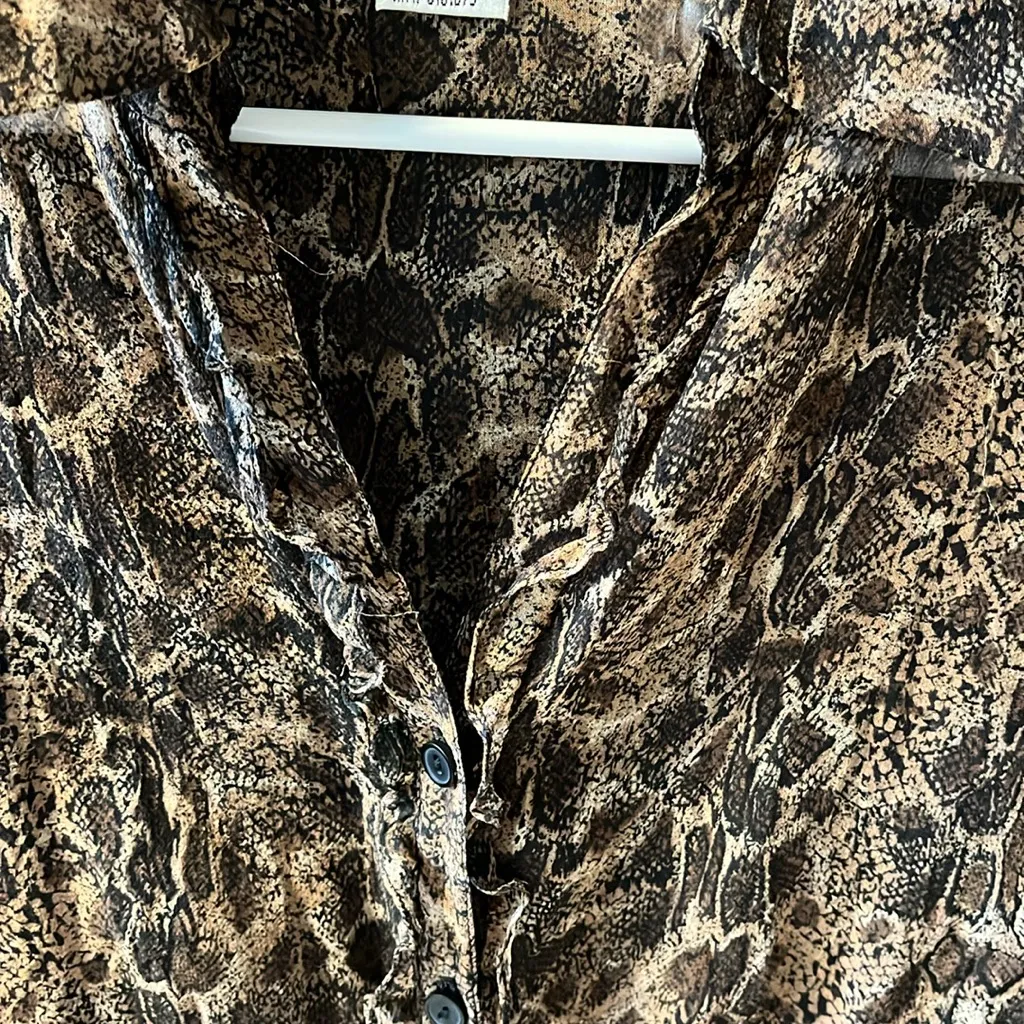 Allison Taylor sheer silk blouse size S - Image 3