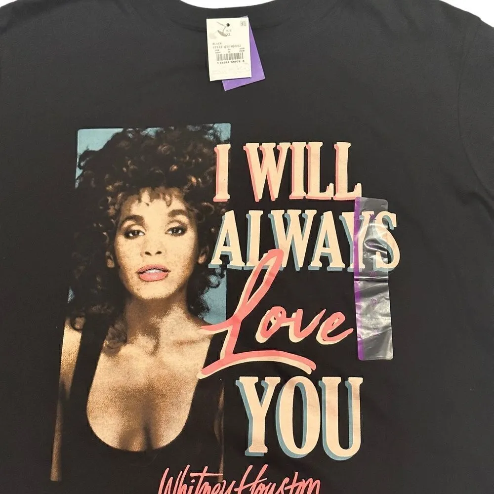 Vintage Whitney Houston Short Sleeve T - Image 2