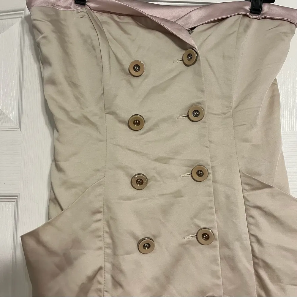 Paola Frani Silk Dress Made in Italy Pink Size 8 - Image 6