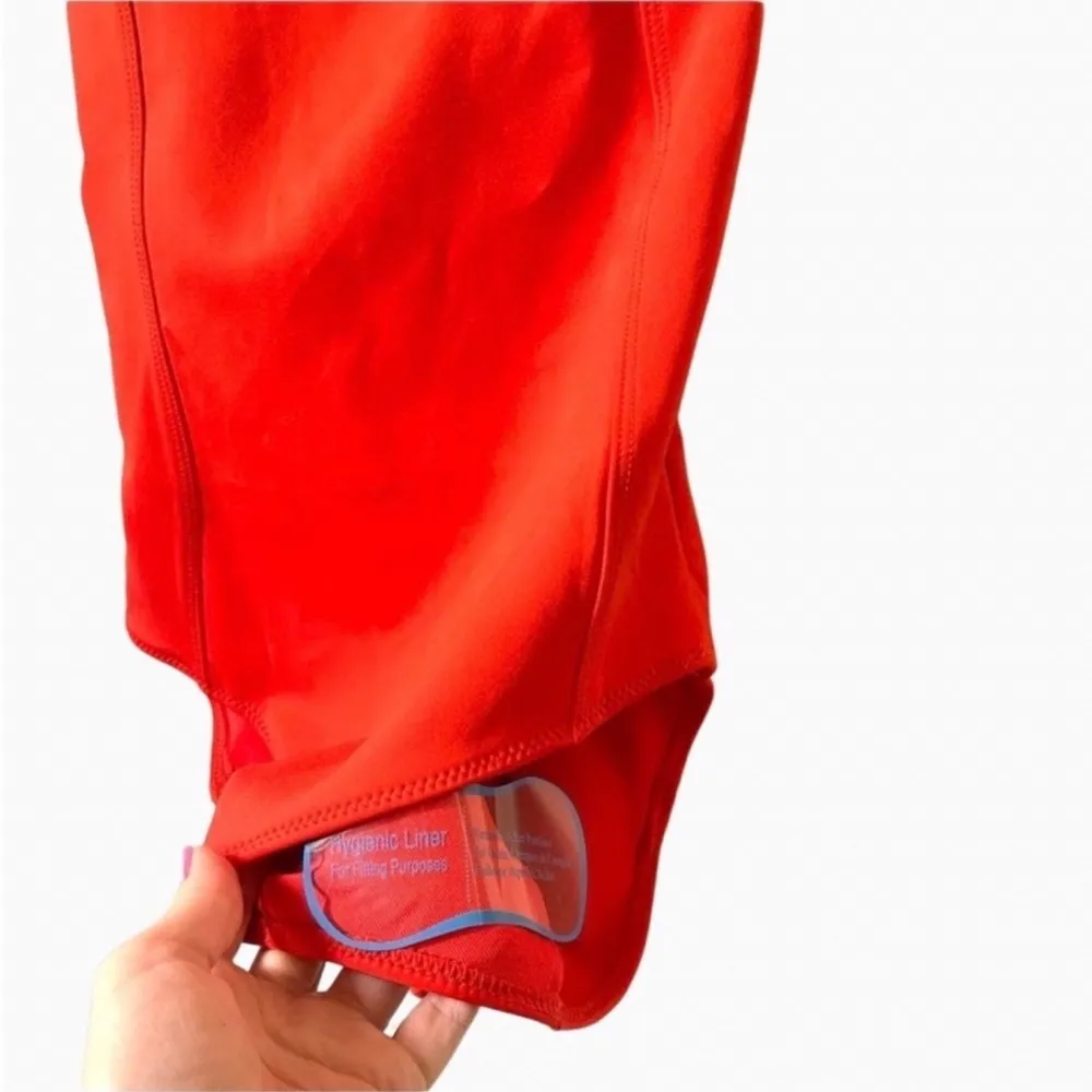 Good American Corset Tie Back One Piece Bathing Suit Swimsuit Red Small 4 - Image 2